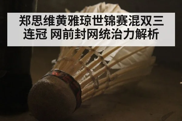 郑思维黄雅琼世锦赛混双三连冠 网前封网统治力解析
